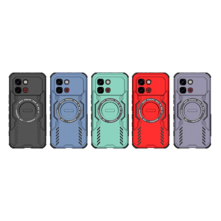 For Infinix Note Edge 5G Global Butterfly Armor MagSafe Magnetic Ring Shockproof Phone Case