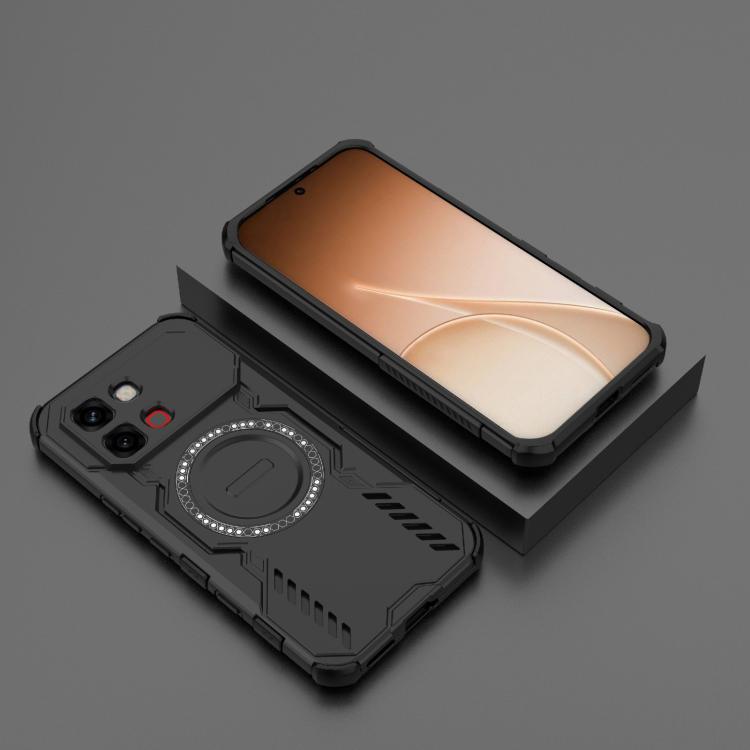 For Infinix Note Edge 5G Global Butterfly Armor MagSafe Magnetic Ring Shockproof Phone Case