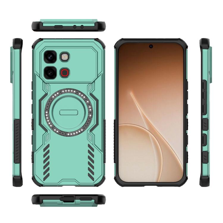 For Infinix Note Edge 5G Global Butterfly Armor MagSafe Magnetic Ring Shockproof Phone Case