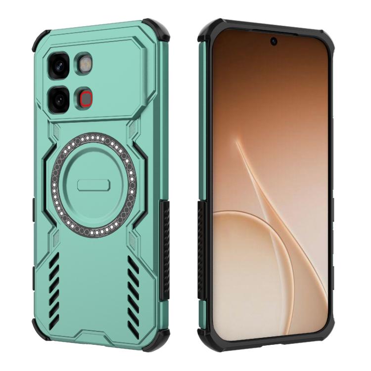 For Infinix Note Edge 5G Global Butterfly Armor MagSafe Magnetic Ring Shockproof Phone Case
