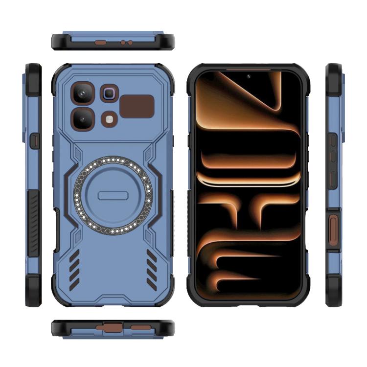 For Infinix Note 60 Pro 5G Global Butterfly Armor MagSafe Magnetic Ring Shockproof Phone Case