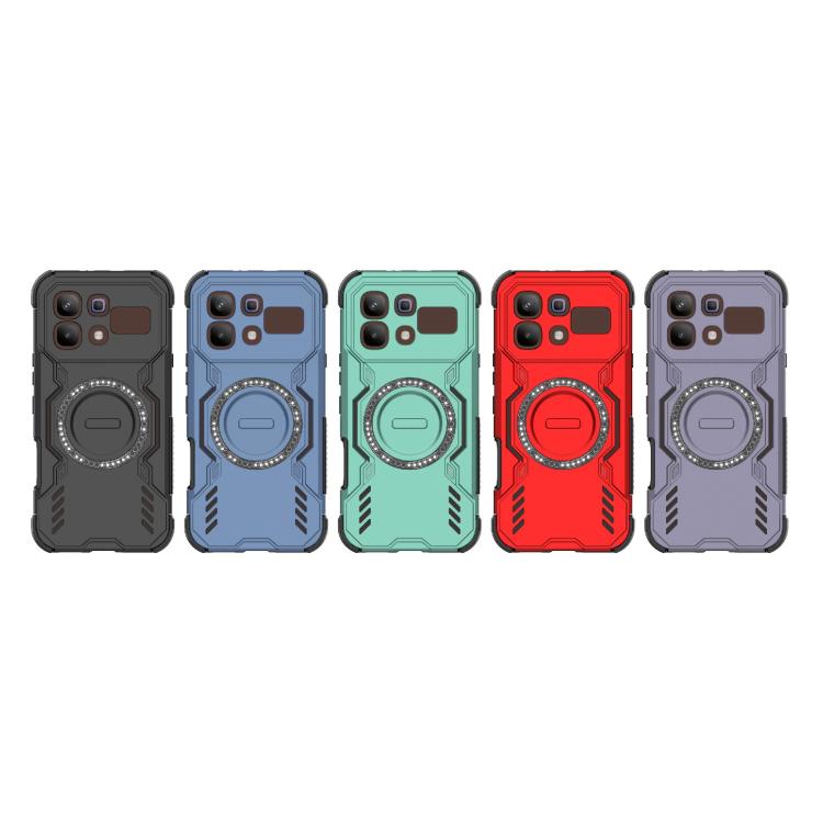 For Infinix Note 60 Pro 5G Global Butterfly Armor MagSafe Magnetic Ring Shockproof Phone Case