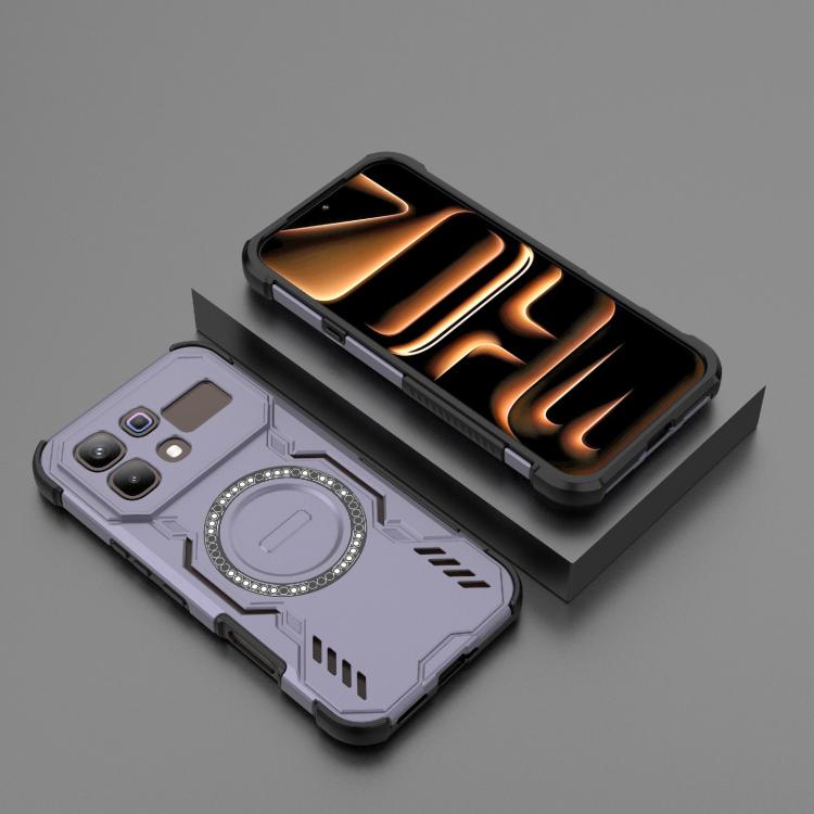 For Infinix Note 60 Pro 5G Global Butterfly Armor MagSafe Magnetic Ring Shockproof Phone Case