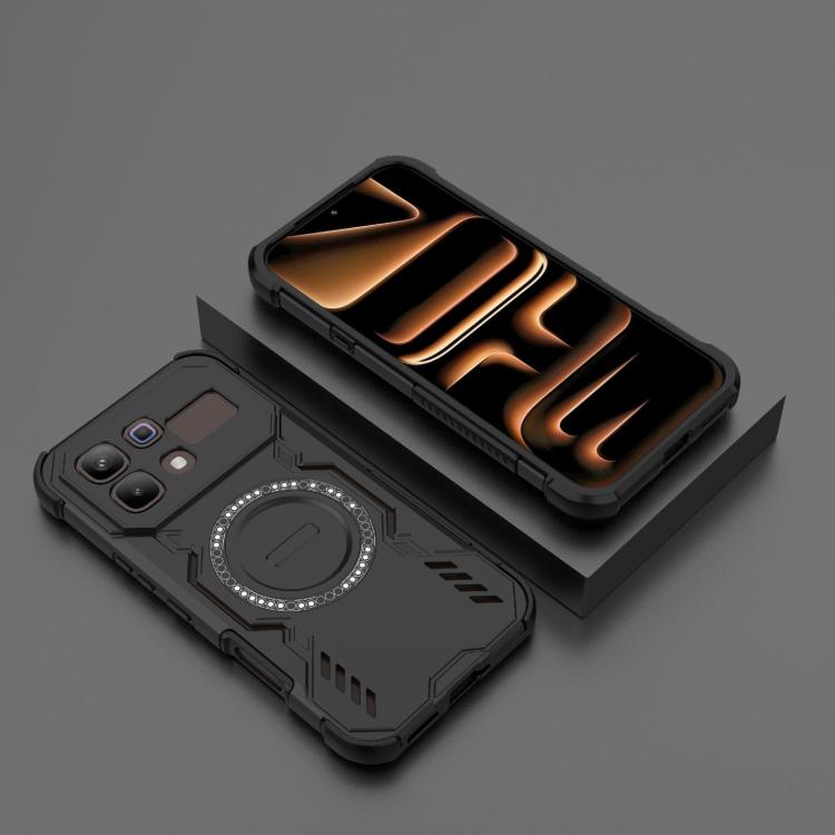 For Infinix Note 60 Pro 5G Global Butterfly Armor MagSafe Magnetic Ring Shockproof Phone Case