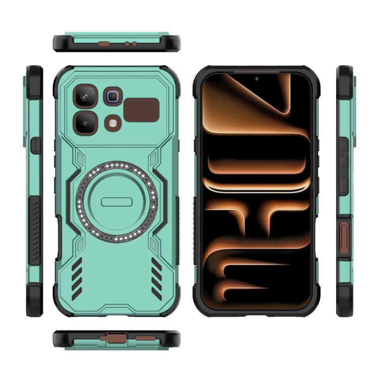 For Infinix Note 60 Pro 5G Global Butterfly Armor MagSafe Magnetic Ring Shockproof Phone Case