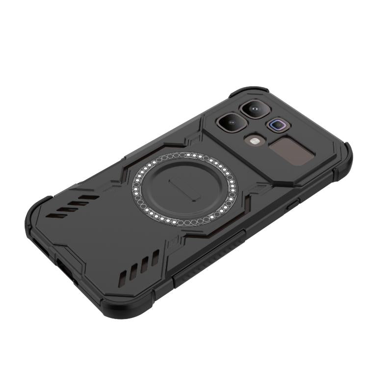 For Infinix Note 60 Pro 5G Global Butterfly Armor MagSafe Magnetic Ring Shockproof Phone Case