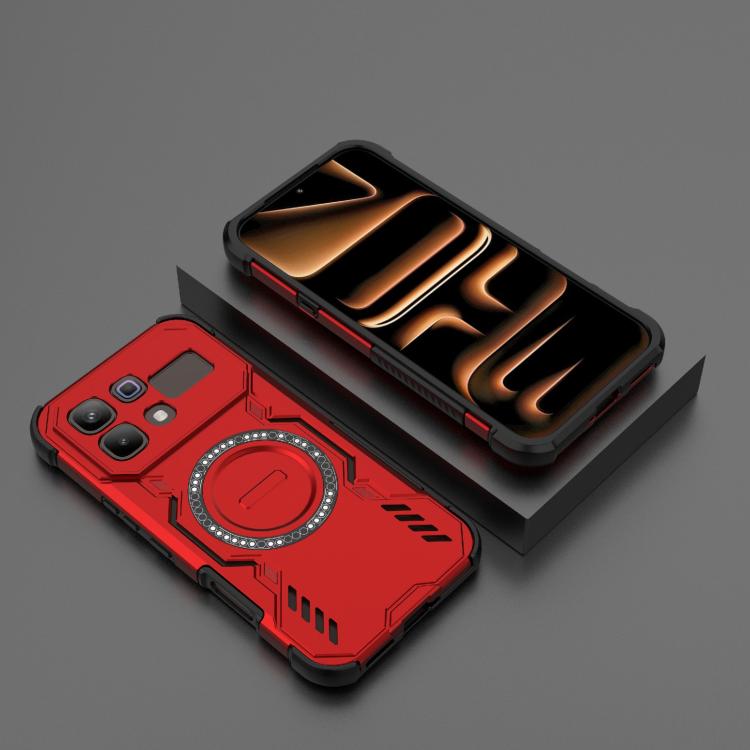For Infinix Note 60 Pro 5G Global Butterfly Armor MagSafe Magnetic Ring Shockproof Phone Case