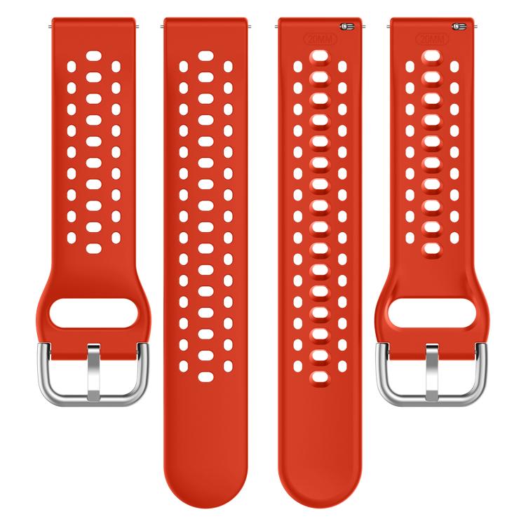 For Samsung Galaxy Watch 7 / 6 / 5 / FE xDfind Silver Buckle Silicone Sport Watch Band