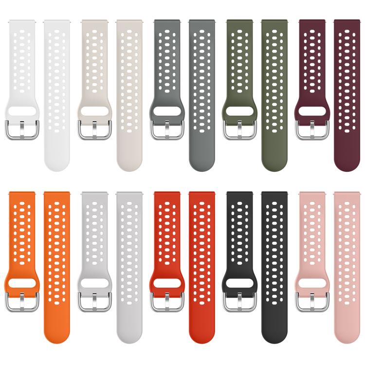 For Redmi Watch 3 xDfind Silver Buckle Silicone Sport Watch Band