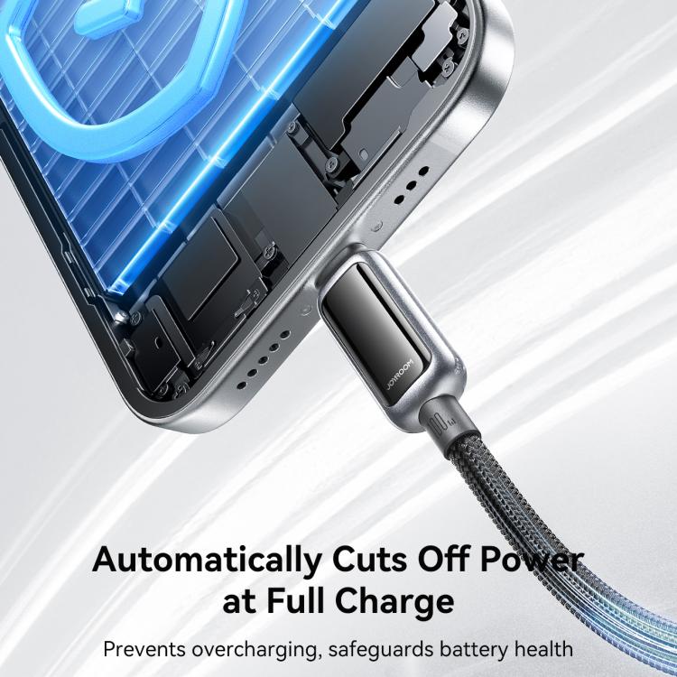 JOYROOM S-A55 StarFlight Series 100W Type-C to Type-C Auto Power-Off Fast Charging Data Cable, Length:1.2m