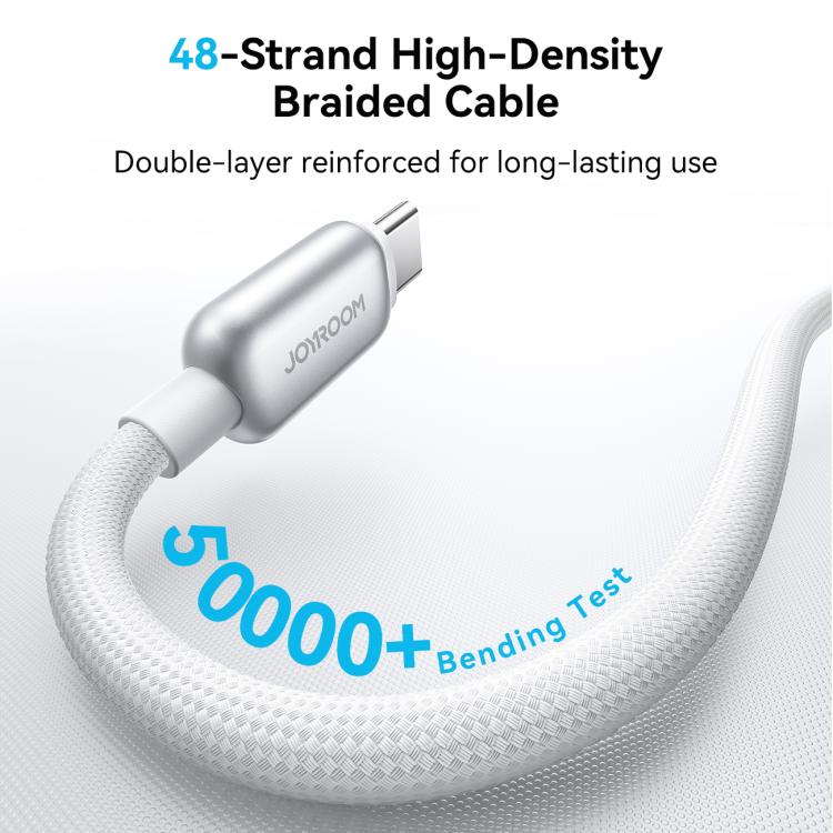 JOYROOM S-A55 StarFlight Series 100W Type-C to Type-C Auto Power-Off Fast Charging Data Cable, Length:1.2m