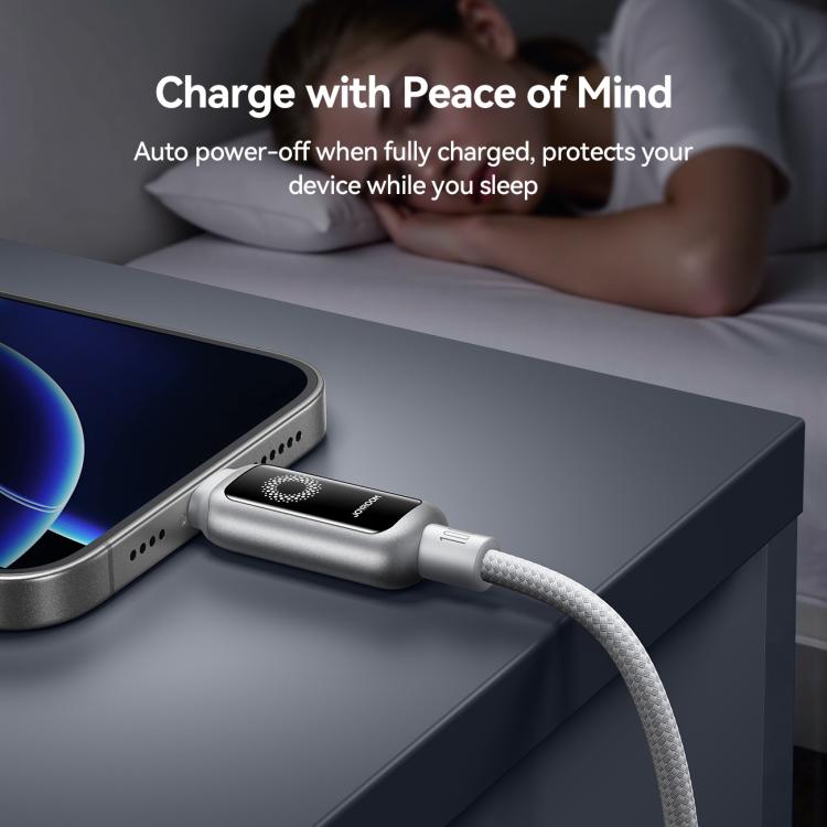 JOYROOM S-A55 StarFlight Series 100W Type-C to Type-C Auto Power-Off Fast Charging Data Cable, Length:1.2m