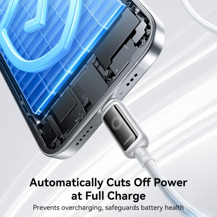 JOYROOM S-A55 StarFlight Series 100W Type-C to Type-C Auto Power-Off Fast Charging Data Cable, Length:1.2m