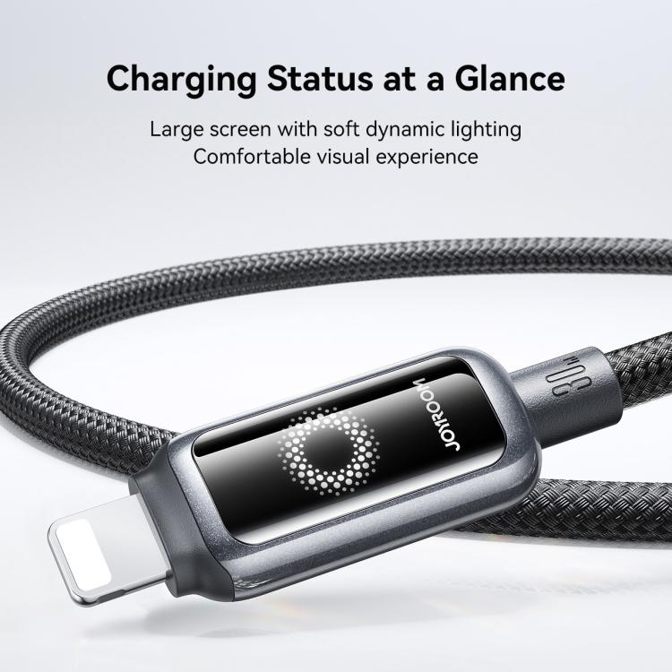 JOYROOM S-A55 StarFlight Series 30W Type-C to 8 Pin Auto Power-Off Fast Charging Data Cable, Length:1.2m