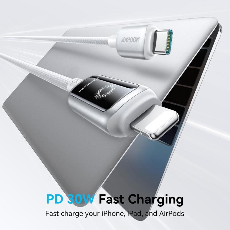 JOYROOM S-A55 StarFlight Series 30W Type-C to 8 Pin Auto Power-Off Fast Charging Data Cable, Length:1.2m