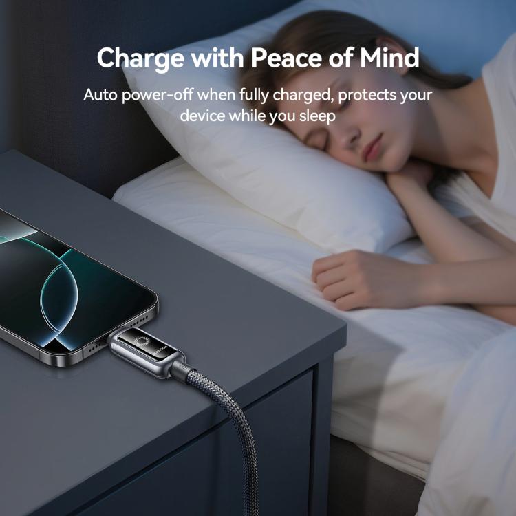 JOYROOM S-A55 StarFlight Series 66W USB to Type-C Auto Power-Off Fast Charging Data Cable, Length:1.2m