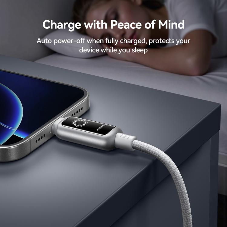 JOYROOM S-A55 StarFlight Series 66W USB to Type-C Auto Power-Off Fast Charging Data Cable, Length:1.2m