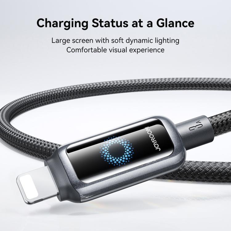 JOYROOM S-A55 StarFlight Series 3A USB to 8 Pin Auto Power-Off Fast Charging Data Cable, Length:1.2m
