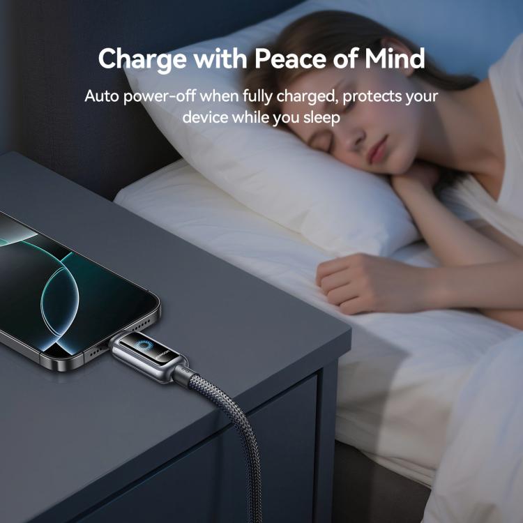 JOYROOM S-A55 StarFlight Series 3A USB to 8 Pin Auto Power-Off Fast Charging Data Cable, Length:1.2m