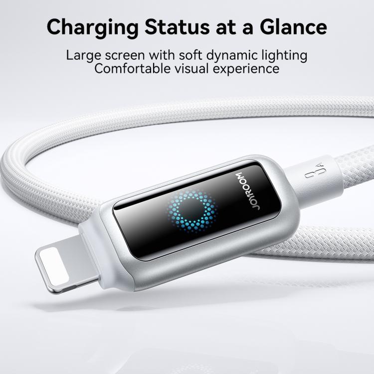 JOYROOM S-A55 StarFlight Series 3A USB to 8 Pin Auto Power-Off Fast Charging Data Cable, Length:1.2m