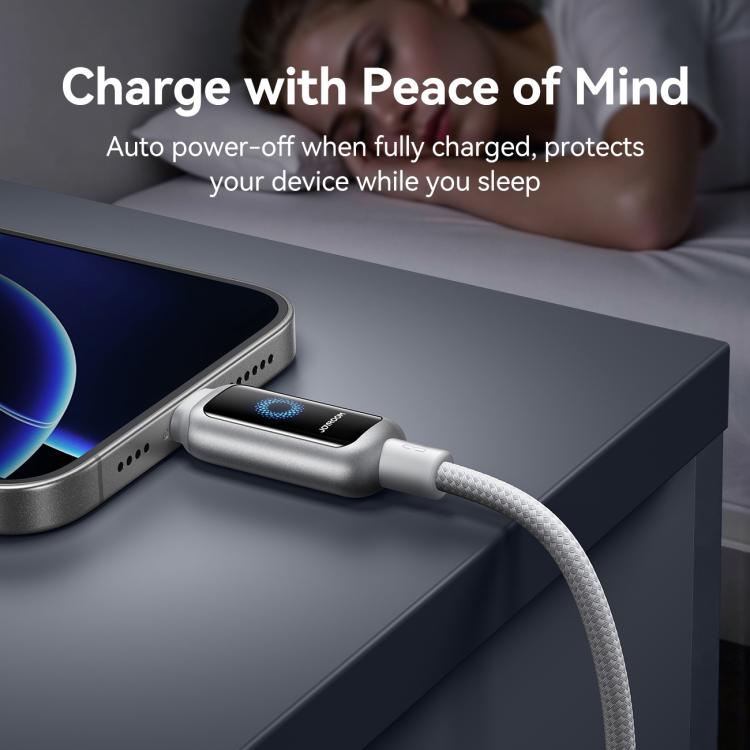 JOYROOM S-A55 StarFlight Series 3A USB to 8 Pin Auto Power-Off Fast Charging Data Cable, Length:1.2m