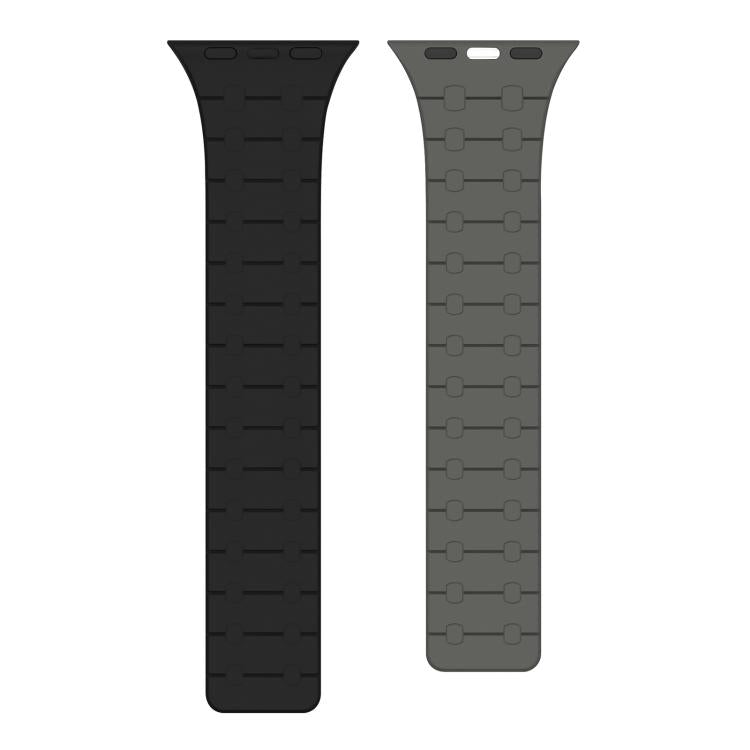 For Apple Watch 38 / 40 / 41 / S10 42mm xDfind Contrasting Colors Magnetic Silicone Watch Band