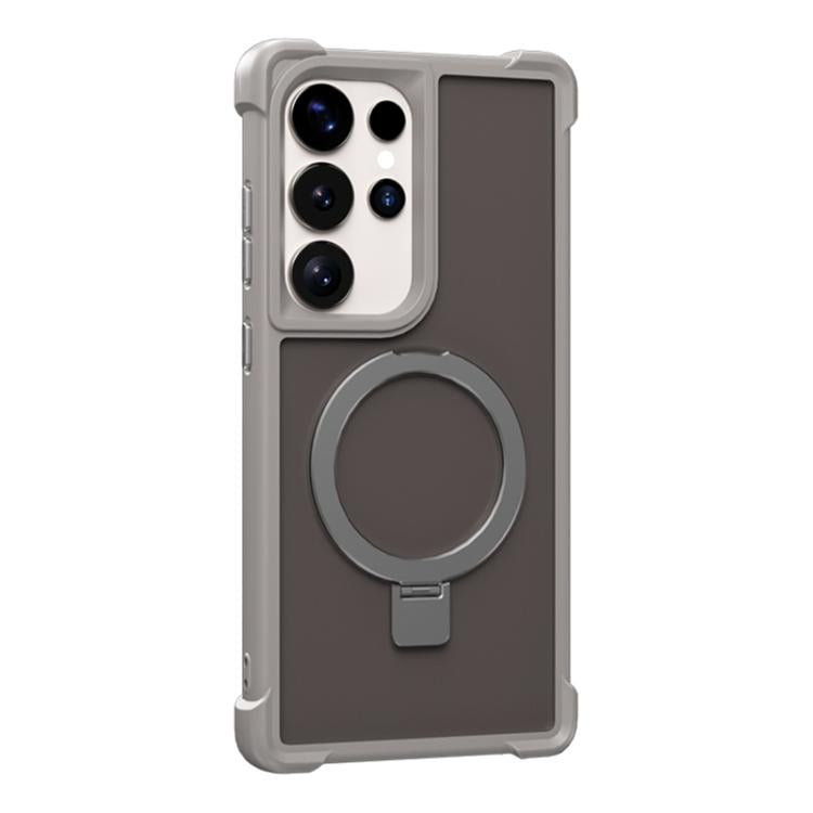 For Samsung Galaxy S23 Ultra 5G Four-corner Shockproof MagSafe Holder Phone Case
