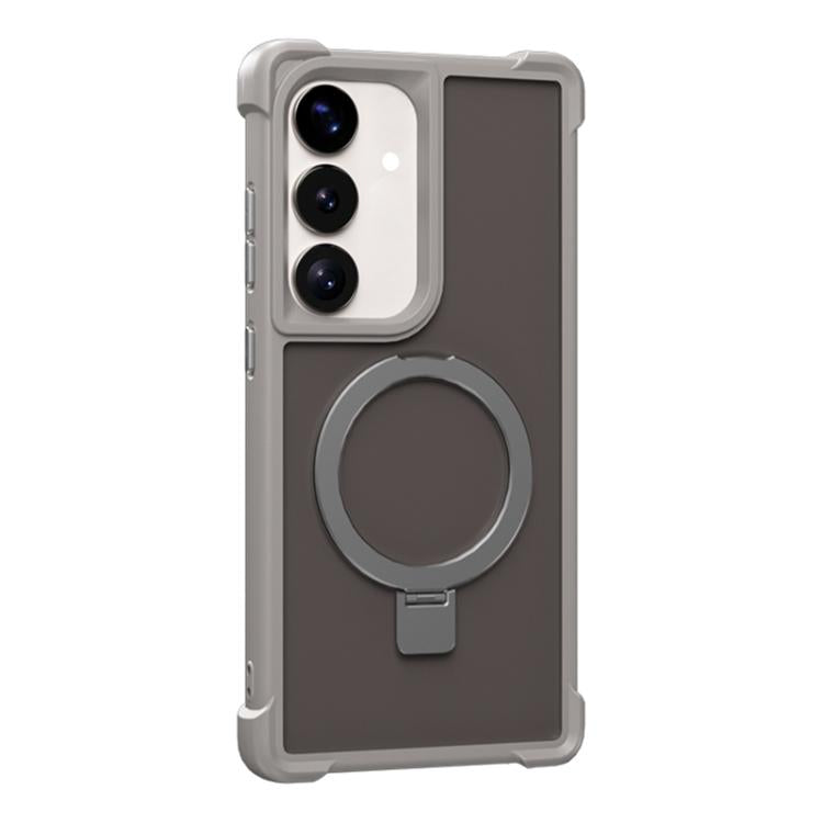 For Samsung Galaxy S25+ / S24+ 5G Four-corner Shockproof MagSafe Holder Phone Case