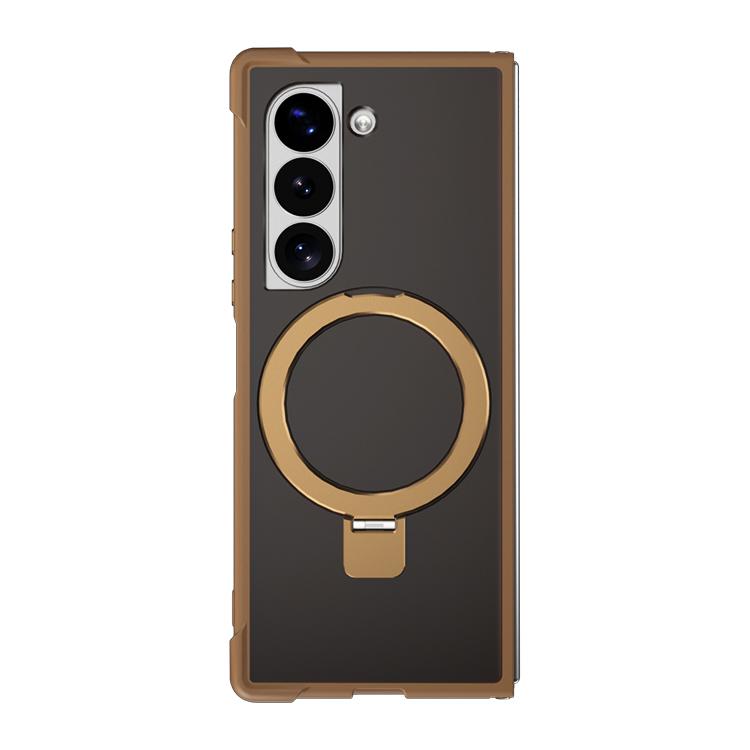 For Samsung Galaxy Z Fold6 Four-corner Shockproof MagSafe Holder Phone Case