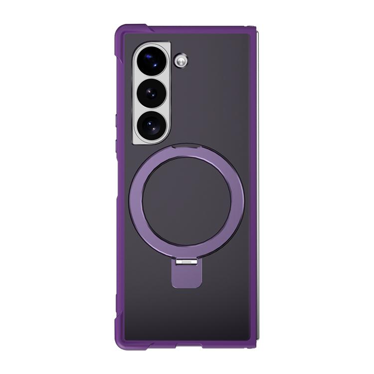 For Samsung Galaxy Z Fold5 Four-corner Shockproof MagSafe Holder Phone Case
