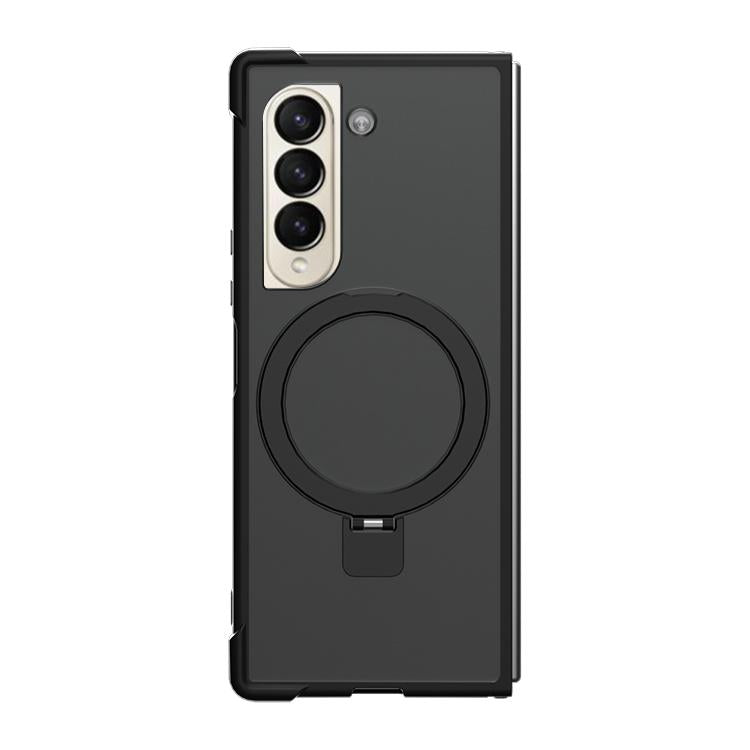 For Samsung Galaxy Z Fold4 Four-corner Shockproof MagSafe Holder Phone Case