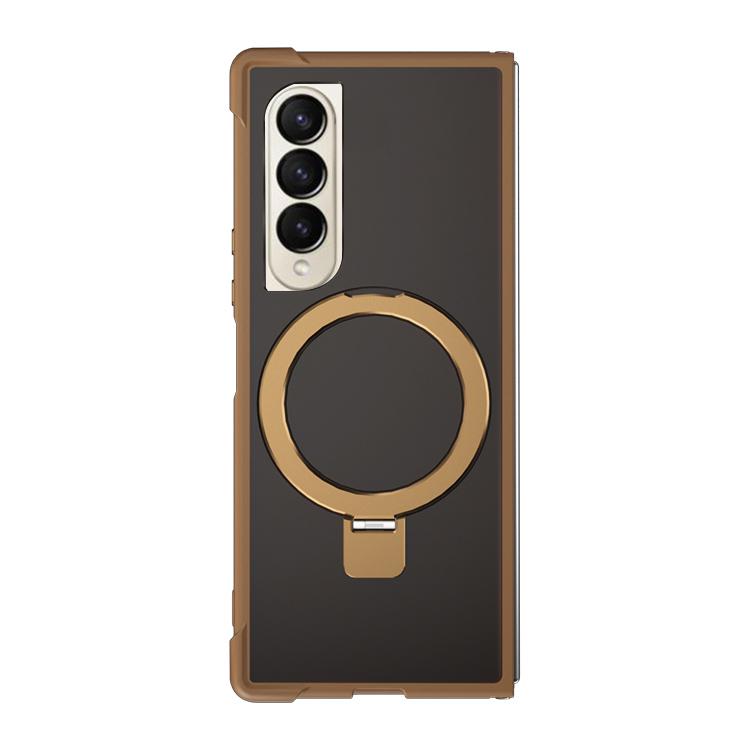 For Samsung Galaxy Z Fold4 Four-corner Shockproof MagSafe Holder Phone Case