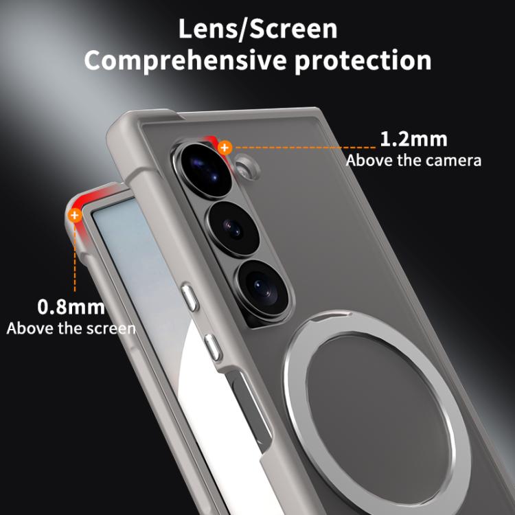 For Samsung Galaxy Z Fold4 Four-corner Shockproof MagSafe Holder Phone Case