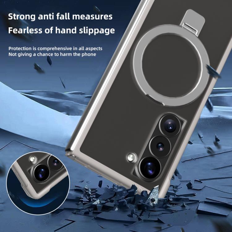 For Samsung Galaxy Z Fold4 Four-corner Shockproof MagSafe Holder Phone Case