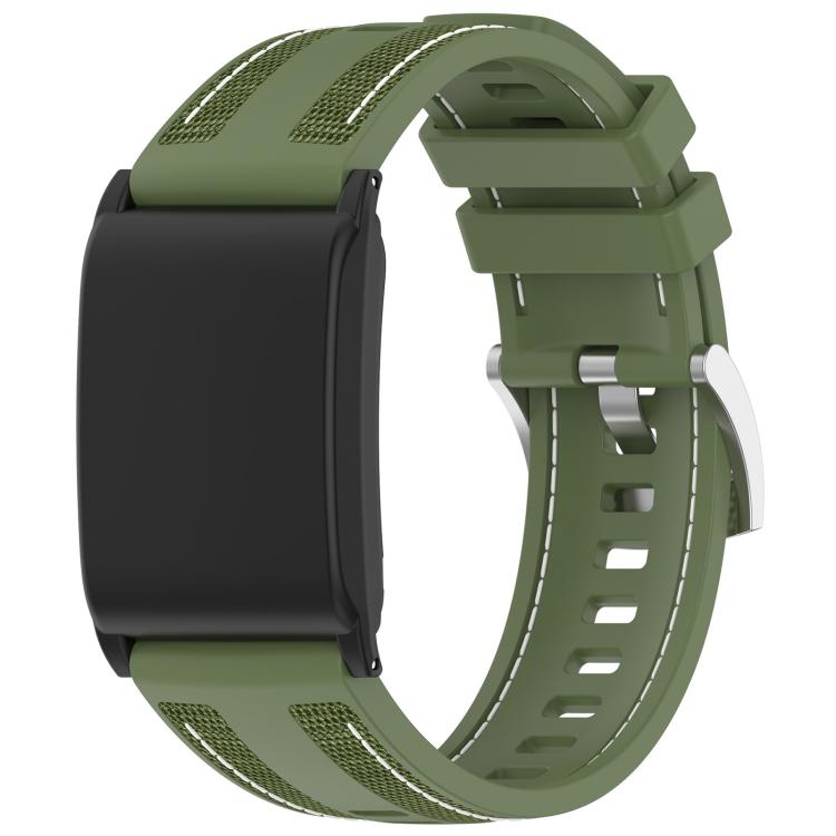 For WHOOP 5.0 / 4.0 xDfind Hybrid Nylon Braid Silicone Watch Band