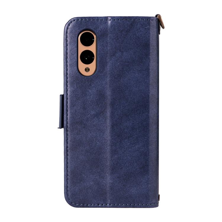 For Fujitsu Arrows We2 F-52E Multi-card Slots Crossbody Cowhide Leather Phone Case