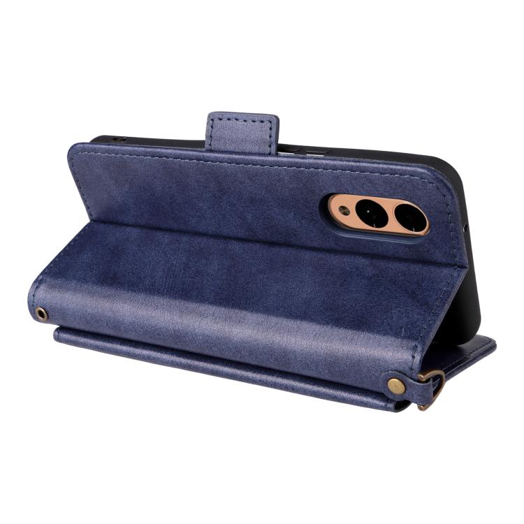 For Fujitsu Arrows We2 F-52E Multi-card Slots Crossbody Cowhide Leather Phone Case