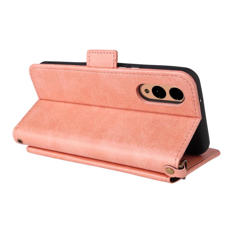 For Fujitsu Arrows We2 F-52E Multi-card Slots Crossbody Cowhide Leather Phone Case