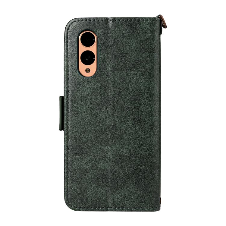 For Fujitsu Arrows We2 F-52E Multi-card Slots Crossbody Cowhide Leather Phone Case