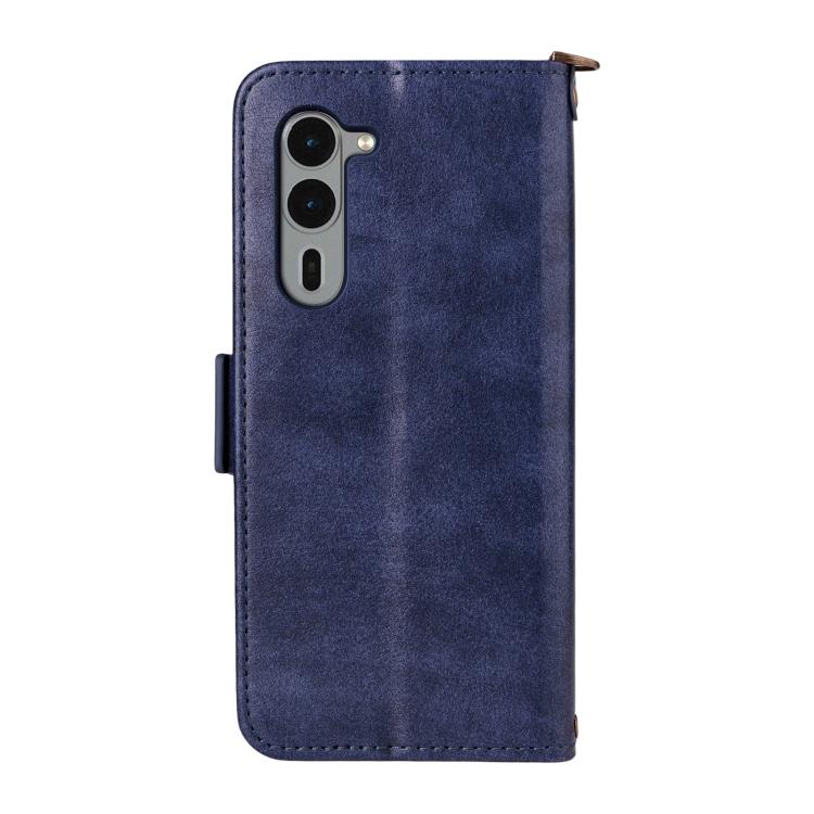 For Fujitsu Arrows We2 Plus F-51E Multi-card Slots Crossbody Cowhide Leather Phone Case