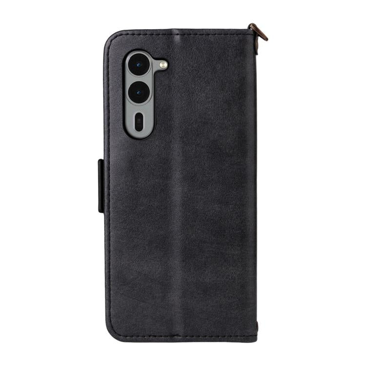 For Fujitsu Arrows We2 Plus F-51E Multi-card Slots Crossbody Cowhide Leather Phone Case