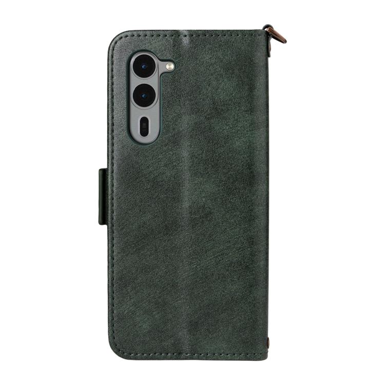 For Fujitsu Arrows We2 Plus F-51E Multi-card Slots Crossbody Cowhide Leather Phone Case