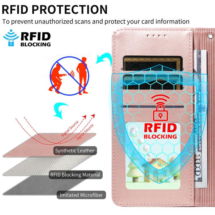 For Xiaomi 17 Ultra Embossed Heart Dog RFID Blocking Wallet Leather Phone Case