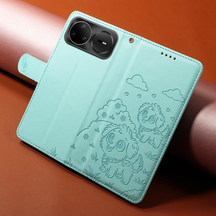 For Huawei nova 15 Pro / 15 Ultra Embossed Heart Dog RFID Blocking Wallet Leather Phone Case