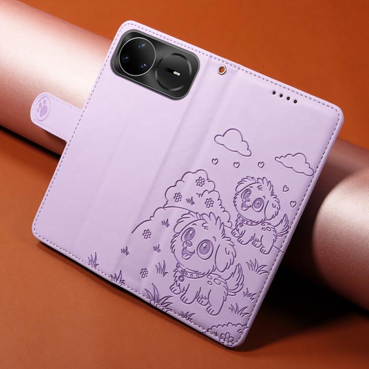 For Huawei nova 15 Pro / 15 Ultra Embossed Heart Dog RFID Blocking Wallet Leather Phone Case
