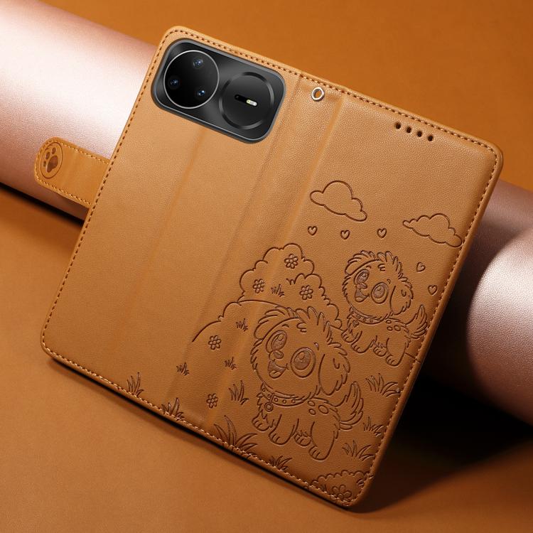For Huawei nova 15 Pro / 15 Ultra Embossed Heart Dog RFID Blocking Wallet Leather Phone Case