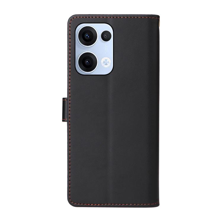 For OPPO Reno13 / Reno14 5G Global Six Card Slots Buckle Leather Phone Case with Lanyard