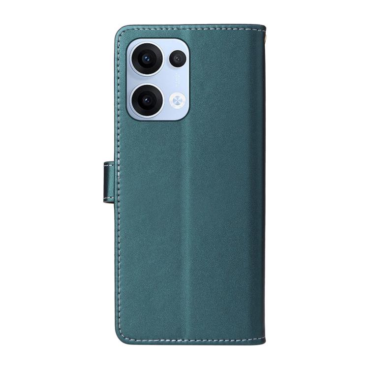 For OPPO Reno13 / Reno14 5G Global Six Card Slots Buckle Leather Phone Case with Lanyard