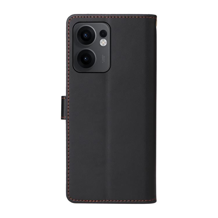 For OPPO Reno13F 4G / 5G Six Card Slots Buckle Leather Phone Case with Lanyard