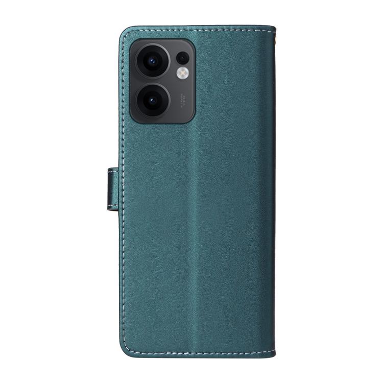 For OPPO Reno13F 4G / 5G Six Card Slots Buckle Leather Phone Case with Lanyard